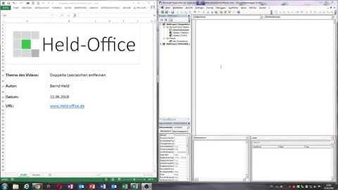0018. Excel VBA: Doppelte Leerzeichen in Zellen entfernen