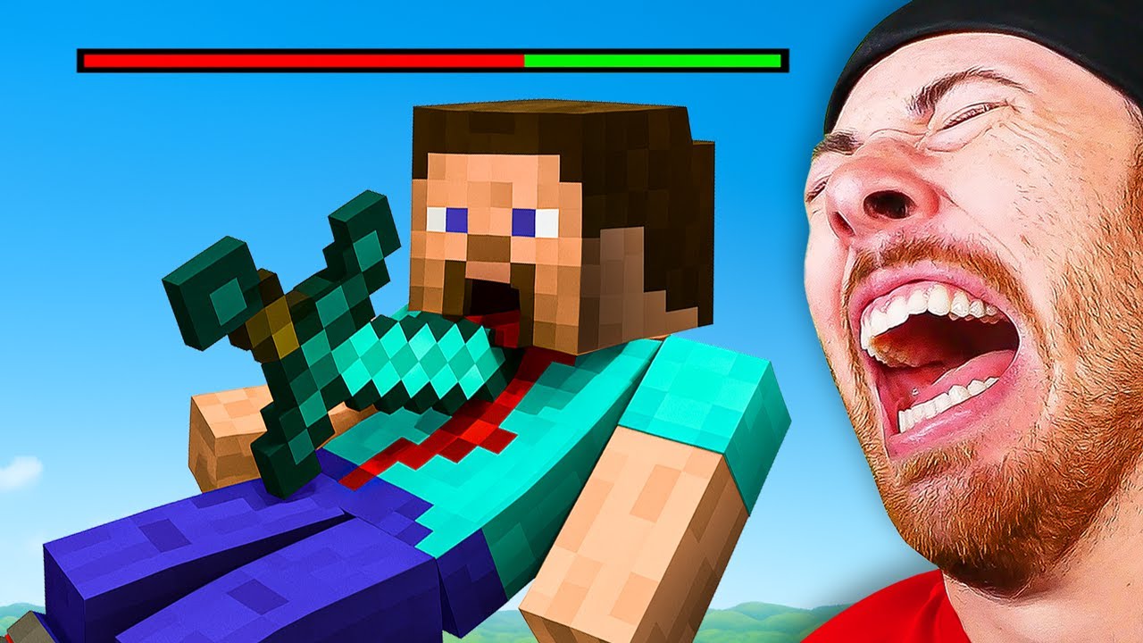 HORROR STEVE VS GIANT SWORD?! (Funny Animation)
