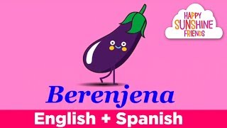 Vegetable Song for kids | Spanish for kids | English to Spanish - Inglés a español