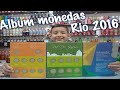 Nuestro Album de monedas de las Olimpiadas de Rio en BRASIL Brazil Río Olympics coins album