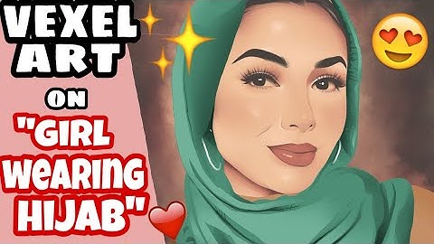 VEXEL ART on "GIRL WEARING HIJAB" (TRYING DIFFERENT ARTSTYLE) ✨