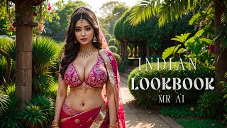 [4K] Ai Art Indian Lookbook Girl Al Art Video - Kew Gardens