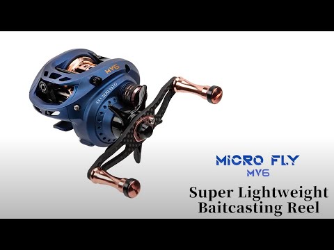 KINGDOM Micro Fly MV6 Baitcasting Reel - Super Lightweight - ONLY 138g 