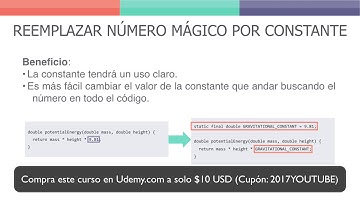 13 Curso de Refactorización de Código en Java Reemplazar número mágico por constante