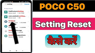 How to Reset setting in Poco C50 Phone | Poco c15 mein setting restart kaise kare.