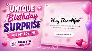 How to Create a Birthday Website Using HTML CSS JavaScript 🎂💙 | Free Source Code
