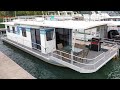 1987 Jamestowner 14 x 53 Aluminum Hull Houseboat For Sale on Norris Lake TN