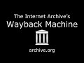 How to use the wayback machine