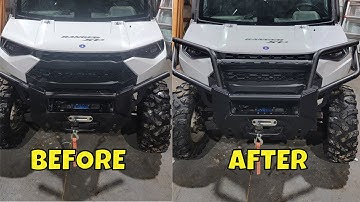 Polaris Ranger XP 1000 Upper Front Brush Guard Bumper Install | StarKnightMT