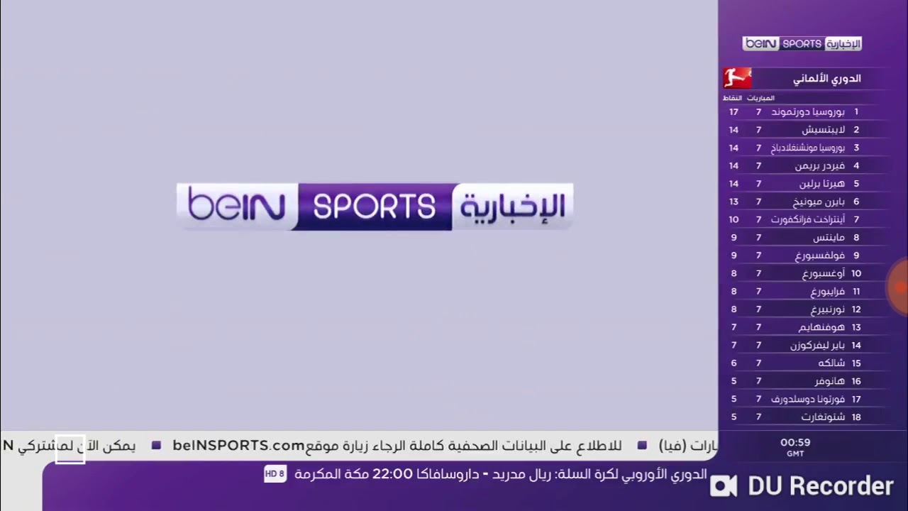الموجز الاخباري لهذا اليوم من بين سبورت bein sports