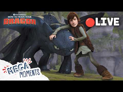 LIVE 🔴 How To Train Your Dragon Trilogy Marathon! 🐉💪 Full Movie Extended Previews | Mega Moments