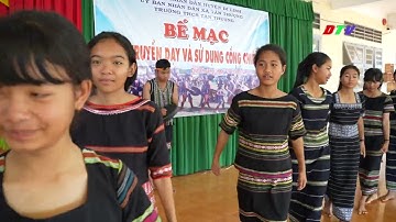 Bế giảng lớp truyền dạy và sử dụng cồng chiêng cho học sinh đồng bào dân tộc thiểu số.