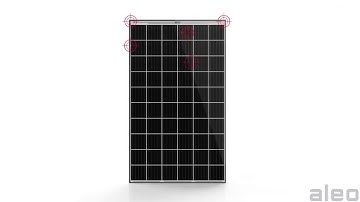 Hail resistance test on aleo solar module