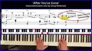 Video thumbnail of "'After You've Gone' - jazz piano tutorial"