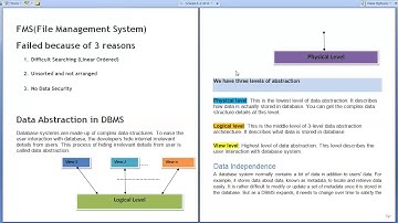 Data Abstraction and data Independence