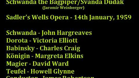 Schwanda The Bagpiper 1959 Sadler's Wells (J.Hargreaves, C.Craig, M.Elkins