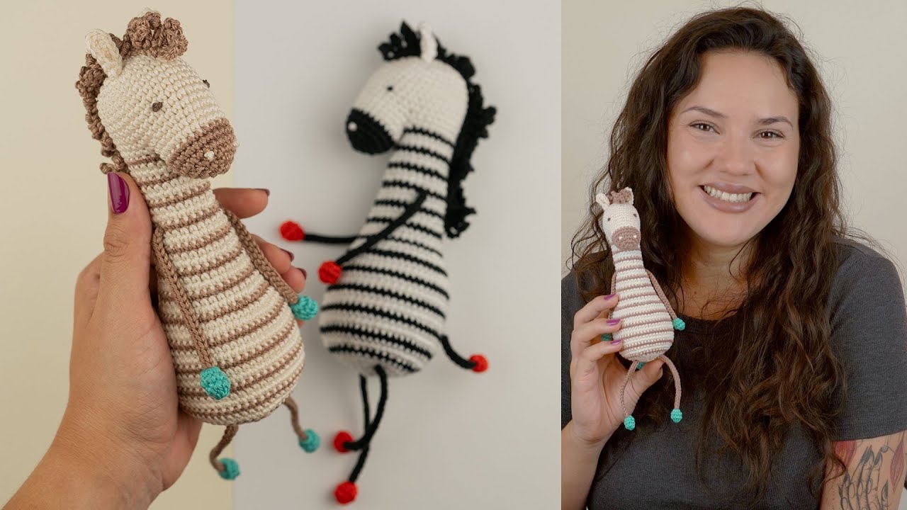 COMO FAZER ZEBRA DE AMIGURUMI - PARTE 1/3 | ATELIÊ JÉSSICA BRANDÃO | #158
