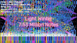 [Black MIDI] Light Winter - 7.53 Million Notes