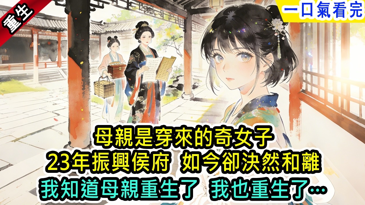 【除夕快樂】母親是穿來的奇女子，23年振興侯府，如今卻決然和離，帶走支撐侯府的一切，我知道母親重生了我也重生了#小说 #古風小說 #古言 #古代言情 #言情  #小說 #完結 #爽文 #穿越 #重生