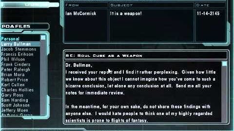 Doom 3 - Larry Bullman PDA