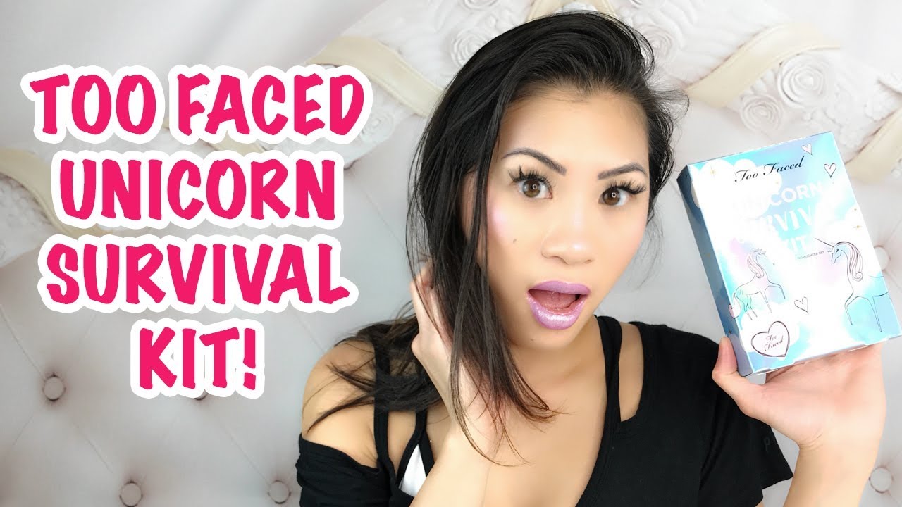 TOO FACED | UNICORN SURVIVAL KIT | FIRST IMPRESSIONS | SWATCHES | OMG IT’S TIFFANY