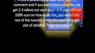 TGC Terraria Tutorial: Infinite Lava/Water pools and Obsididan generator.