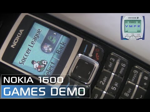 Nokia 1600 Games Demo, Including Soccer League, Rapid Roll & Snake Xenzia -  Released 2005 - YouTube