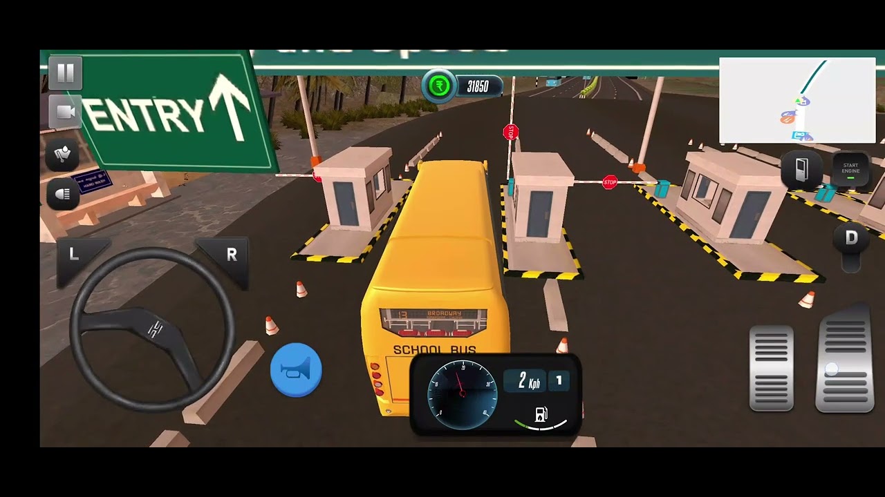 Indian school bus driving with high and realistic graphics 