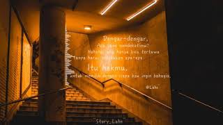 TERSENYUMLAH, karena senyummu bagian dari bahagiaku - story wa romantis