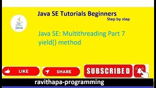 Famous Java SE: Multithreading Part 7 yield() method Net Worth