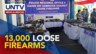 Mahigit 13,000 loose firearms, naitala ng PNP sa Bicol Region