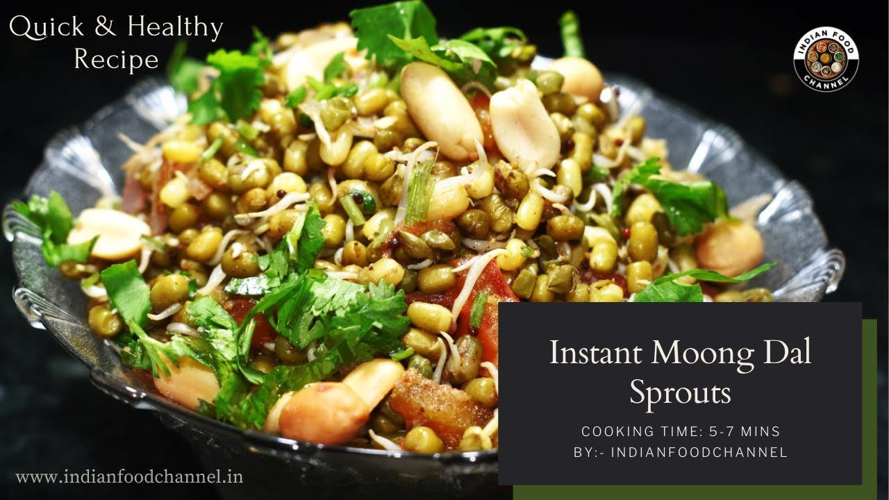 Moong Dal Sprouts-अंकुरित मसाला मूंग दाल-Sprouts Salad recipe | Indian Food Channel