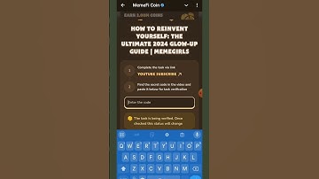 How to Reinvent Yourself: The Ultimate 2024 Glow-Up Guide | MemeGirls | MemeFi Code |