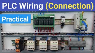 PLC, Relay Board and Contactor Wiring |Electrical Panel Wiring| Delta DVP 12SA2  Connection