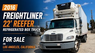2016 freightliner 22' reefer refrigerated box truck for sale in Los Angeles California