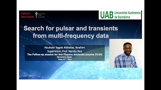 PhD Progress Report (Year 4 – Final) | Results & Multi-frequency Transient Searches