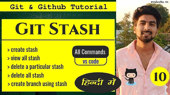Git stash in hindi