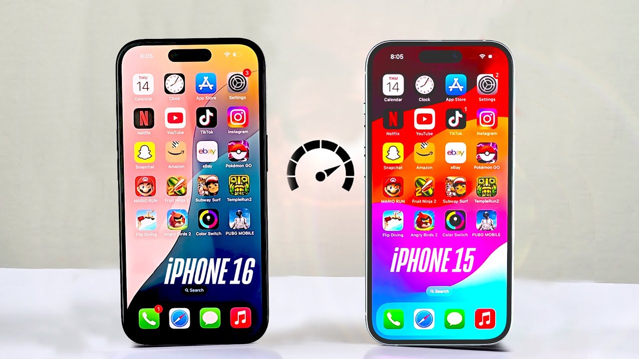 iOS 18.2 iPhone 16 vs iPhone 15 - Speed Test! - YouTube