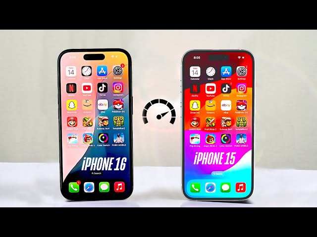 iOS 18.2 iPhone 16 vs iPhone 15 - Speed Test! - YouTube