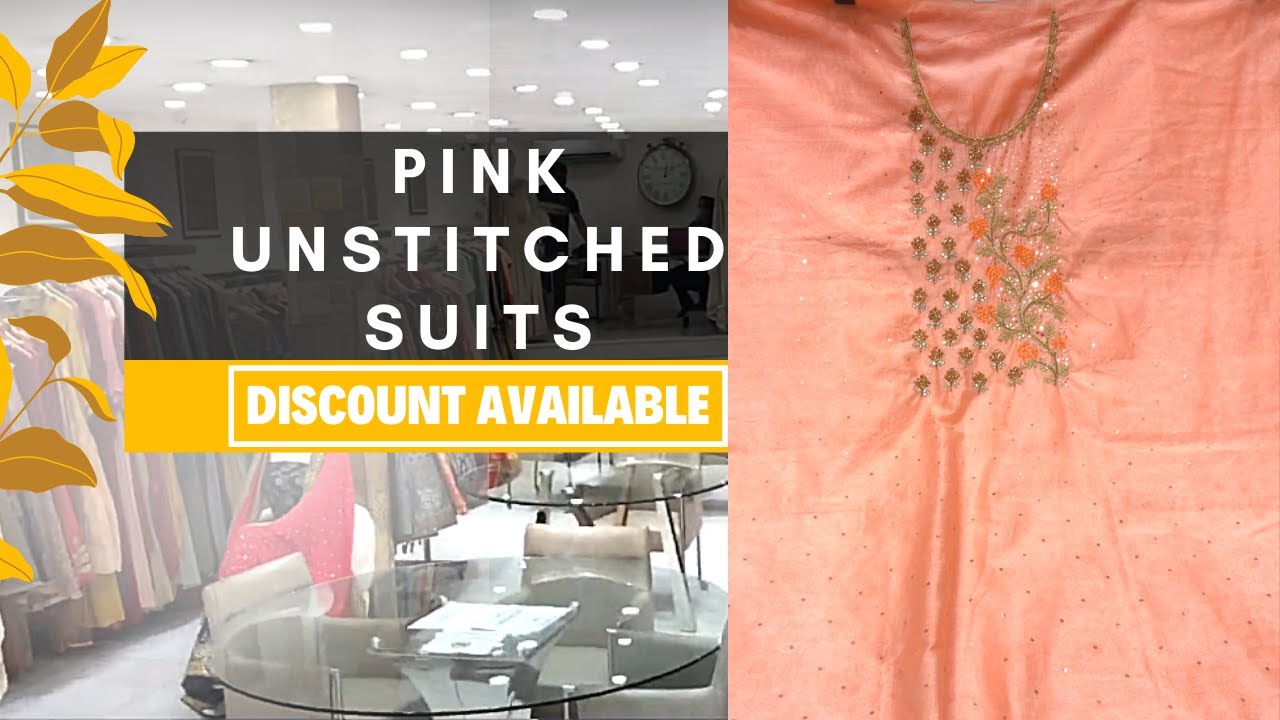 New Pink Unstitched Suit for Women 2021 Chandni Chowk | 