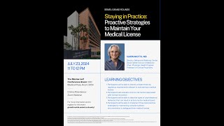 Semel Grand Rounds, 2024-07-23, Dr. Karen Miotto