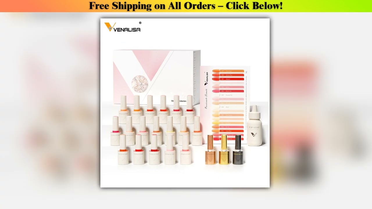 1Set VENALISA VIP Whole Set 10ml HEMA TPO Free Vegan Nail Gel Polish Color Display Gel Varnish