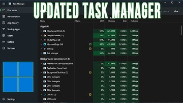 The Updated Windows 11 Task Manager