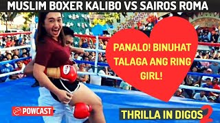 PANALO! Binuhat Talaga Nya Ang Ring Girl! Muslim Boxer Sisikat ba? | Mohaleden Kalibo vs Sairos Roma