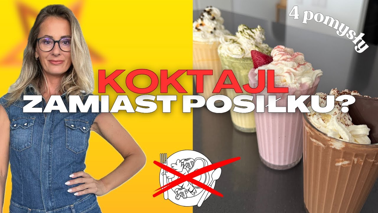 Smakują jak deser, a sycą jak posiłek❤️ 4 koktajle dla zabieganych  (wysokobiałkowe + low carb)