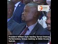 President William Ruto leading Kenya Kwanza Parliamentary Group meeting at State House, Nairobi