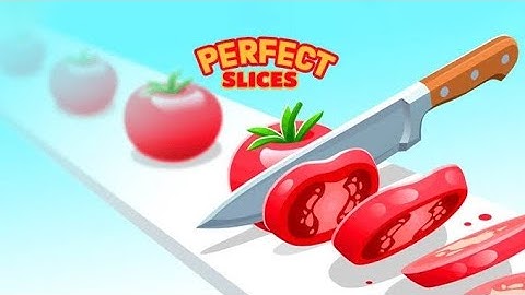 perfect slices noob vs Pro vs hacker all max level iOS trailer gameplay walkthrough #relaxing