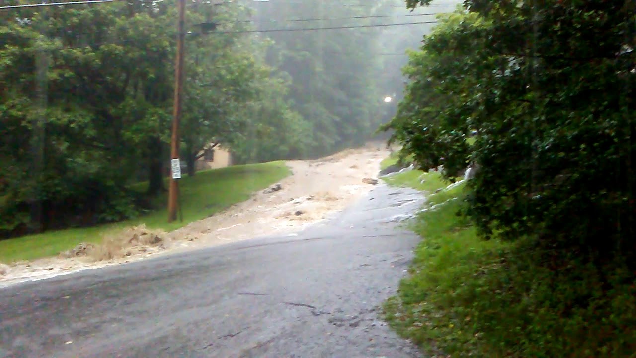 Richwood flood 2016 top of Oakford ave YouTube