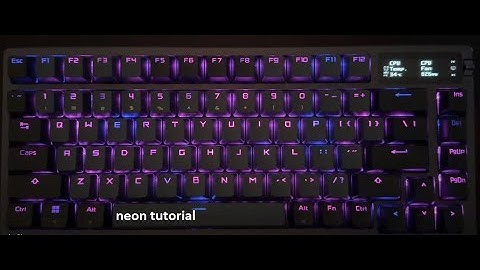 Asus Azoth neon keyboard profile tutorial using Aura Creator