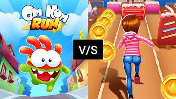 Subway Princess Runner V/S Om Nom : Run | Android/iOS Gameplay HD